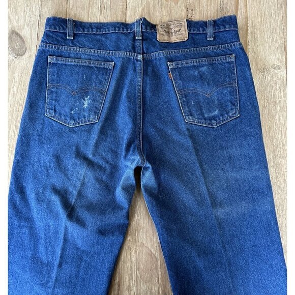 Vintage Levi's 509 Jeans Mens 40 x 32 Distressed Orange Tab USA Made 40509-0215 - Picture 4 of 8